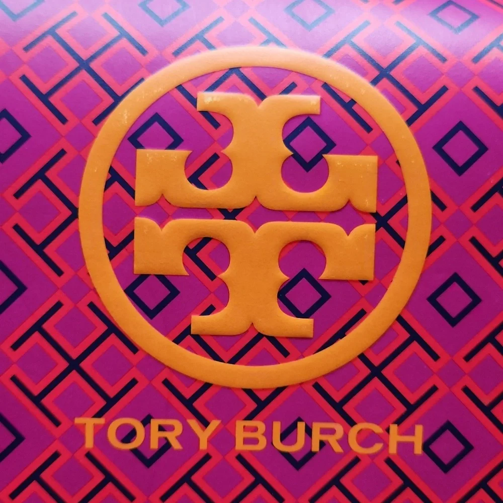 NEW Tory Burch Gift Bag Velcro Closure Paper Shoe Box Bag